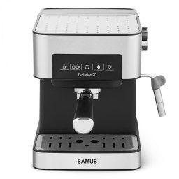Espressor EVOLUTION 20, Argintiu/Negru, 850 W, capacitate 1.6 litri, presiune pompa 20 bar, panou touch control, rezervor din aliaj de aluminiu, indicatoare luminoase