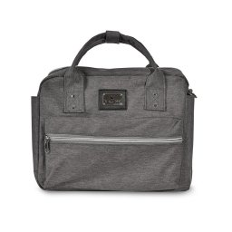 Geanta accesorii bebelusi michelle, compartimentata, grey