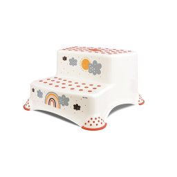 Inaltator dublu pentru baie, antiderapant, rainbow white