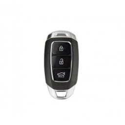 Carcasa cheie Telecomanda Topautochei® pentru Hyundai Tucson I30 Creta Solaris Smart Key Keyless Go cu suport pentru baterie pe spatele carcasei