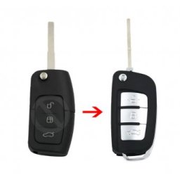 Carcasa cheie Topautochei® pentru Ford Focus Fiesta C-Max Galaxy Kuga S-Max, model conversie