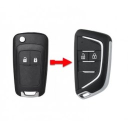 Carcasa cheie compatibila cu Chevrolet Cruze, Epica, Camaro, Opel Astra J, Insignia conversie catre stilul modern, 2 butoane