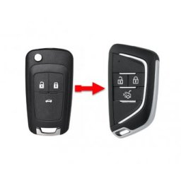 Carcasa cheie compatibila cu Chevrolet Cruze, Epica, Camaro, Opel Astra J, Insignia conversie catre stilul modern, 3 butoane