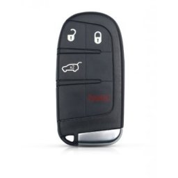 Carcasa cheie Smart Key Topautochei® pentru Chrysler Jeep Cherokee Dodge Ram 1500 Journey Charger Challenger 4 butoane Fiat
