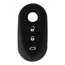 Husa silicon Topautochei® pentru Alfa Romeo Giulietta Neagra