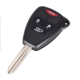Carcasa cheie Topautochei® pentru Chrysler Dodge Jeep 4 butoane, folie parte electronica si suport baterie metalic