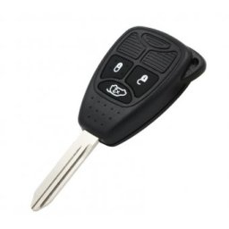 Carcasa cheie Topautochei® pentru Chrysler Dodge Jeep 3 butoane, folie parte electronica si suport metalic baterie