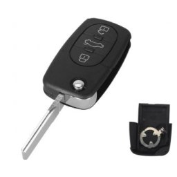 Carcasa cheie Topautochei® pentru Audi A2 A3 A4 A6 A8 B5 RS4 Quattro TT, suport baterie tip CR1616