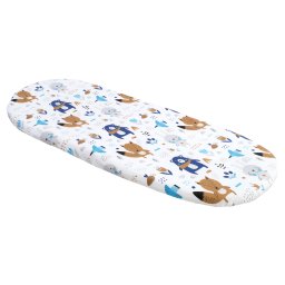 Medi Partners Fitted sheet for a stroller – cotton – Animals in the forest