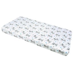 Medi Partners Fitted sheet for crib 120x60 – cotton – Teddy bear blue