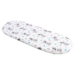 Medi Partners Fitted sheet for a stroller - cotton - Teddy bear, blue