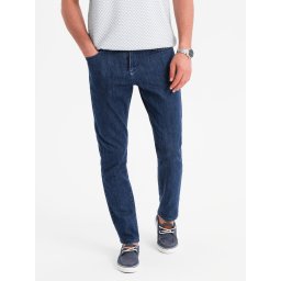 Ombre Classic men's SLIM FIT jeans with elastane - dark blue
