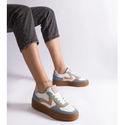 Gemre Adidași albaștri cu talpă de cauciuc Quica