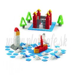 Blocuri de constructie Mini Waffle, 300 piese, varsta peste 2 ani