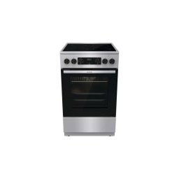Aragaz Gorenje GECS5C70XA, Abordare bucatarie cm. 50 - 4 zone de gatit electrice + 1 cuptor electric, inox/negru