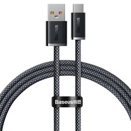 Cablu Date si Incarcare USB-A - USB-C Baseus Dynamic Series, 100W, 1m, Gri