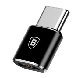 Adaptor Conversie Baseus MicroUSB la USB Type-C, CAMOTG-01, Negru