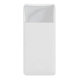 Acumulator extern Baseus Bipow Overseas Edition, 20000mAh, 15W, 2xUSB, 1xUSB-C, 1xMicroUSB, Indicator baterie, Alb