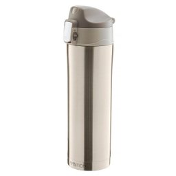 Cana termos 420ml cu buton de siguranta, auriu, Glossy