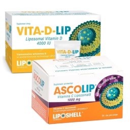 Pachet Vitamina C cu aroma de coacaze si Vitamina D