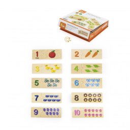 Set puzzle potriveste numarul, viga
