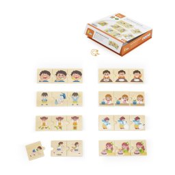 Puzzle cu secvente logice - activitati zilnice, viga