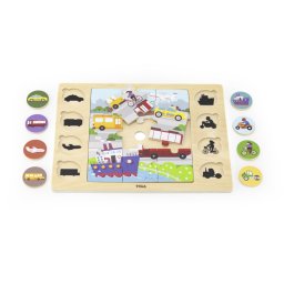 Puzzle gaseste si potriveste, mijloace de transport, viga