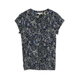 TOM TAILOR Bluză ecru / bleumarin / albastru deschis / verde deschis