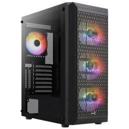 Carcasa AEROCOOL Beam V2 RGB, Fara sursa, neagra