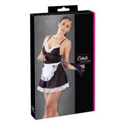 Cottelli - costum menajeră cu șorț - negru-alb - XL