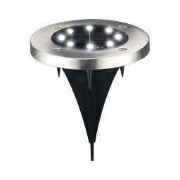 Lampă solară SOLLY LED/1,2V 6500K Ø 11,5 cm 300 mAh IP44 crom