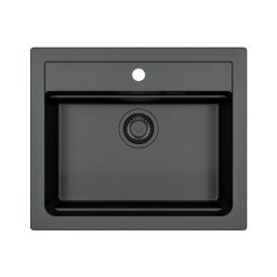 Chiuvetă de bucătărie ALVEUS 1148162 ATROX 59x50 cm negru
