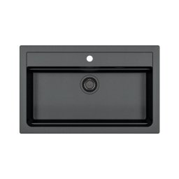 Chiuvetă de bucătărie ALVEUS 1148163 ATROX 79x50 cm negru