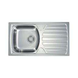 ALVEUS 1136539 - Chiuvetă de bucătărie BASIC 78 x 43,5 cm, inox satinat, cu scurgere mare