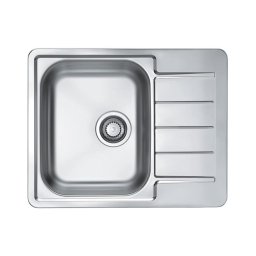 ALVEUS 1144603 - Chiuvetă de bucătărie LINE, 61,5 x 50 cm, inox satinat, fără valvă excentrică