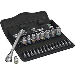 Set de clichet Zyklop Metal, clichet comutator, antrenare 1/4", metric, 28 piese