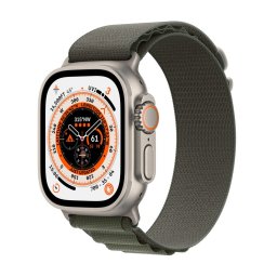 Smartwatch Watch Ultra GPS + Cellular 49mm Titanium Case with Alpine Loop M - Green