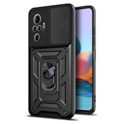 Husa Husa pentru Xiaomi Redmi Note 10 Pro / Note 10 Pro Max - Techsuit CamShield Series - Black