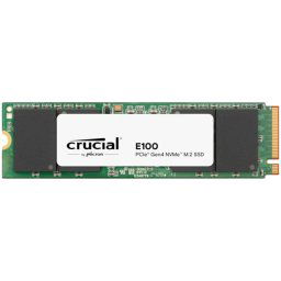 Crucial E100 1TB SSD PCIe 40 Gen4 M2 2280 NVMe- Read/Write: 5000/3000 MB/s CT1000E100SSD8