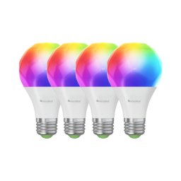 SET 4x bec LED RGBW dimabil Nanoleaf N7501B02-4A60E A19 E27/9W/230V 2700-6500K
