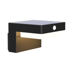 LED lampă solară de perete cu senzor MALI LED/4,5W/3,7V 2000 mAh IP44 negru
