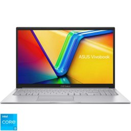 Laptop ASUS Vivobook 15 A1504VA cu procesor Intel® Core™ i3-1315U pana la 4.5GHz, 15.6'', Full HD, IPS, 8GB DDR4, 512GB SSD, Intel® UHD Graphics, No OS, Cool Silver