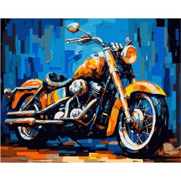 Set Pictura pe numere 40x50cm MOTOCICLETA