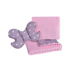 Medi Partners Set of a quilt with a pillow for a stroller
