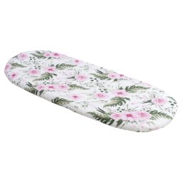 Medi Partners Fitted sheet for a stroller – cotton – Pink flowers