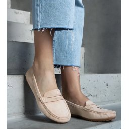 Gemre Mocasini bej din ecosuede Cellarengo