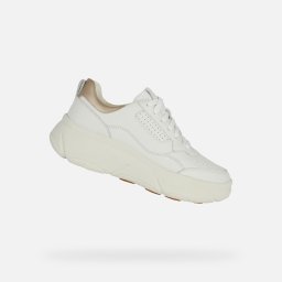 White Women's Geox Nebula 2.0 X Sneakers - Women's