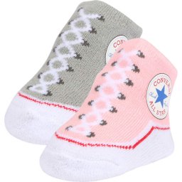 CONVERSE Șosete 'Chuck Taylor' gri / mai multe culori / roz