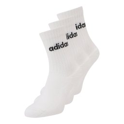 ADIDAS PERFORMANCE Șosete sport 'Linear Crew Cushioned 3 Pairs' negru / alb