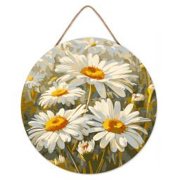 Set pictura pe numere rotunda, pe lemn, Margarete, O30cm